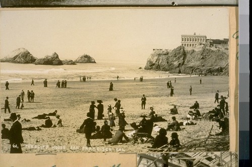 The Cliff House & Seal Rocks from the Beach in 1921