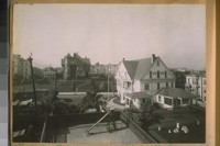 West fr. Buchannan [Buchanan] & Page. The house on the hill is the home of A.W. Scott Jr., 1920