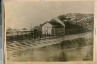 The Old Rail Road Depot on the Beach below the Cliff House in 1889