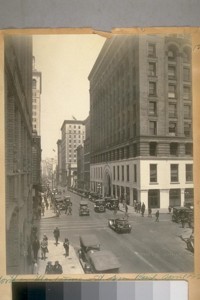 North on Montgomery St. from Bush, April 1922