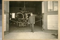Engineer Frank Crockett at #20 - Engine House 2117-Filbert St., 1919