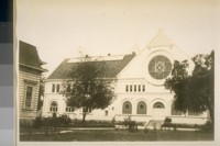 This is one of the old buildings of the College of the Pacific cor. Emery & Elm Sts. San Jose, now the property of the Santa Clara University High School. Mar. 1929