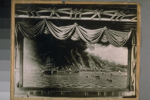 Burning of San Francisco, April 18th, 1906. Painting of W.A. Coulter