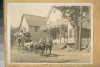 The Old Stage line between Downieville and Sierra City - Sierra Co., Calif. Photo taken in 1908 at Sierra City