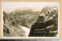 May 1932 at Boulder Dam or Hoover Dam. The Crows Nest at the Dam site