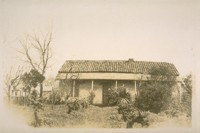 The old adobe home built about 1836 and the last adobe building in the town of Santa Clara, it stands on Grant St. bet. Santa Clara & Benton St. Now used as the Santa Clara Women's Club. Photo Mar. 1929