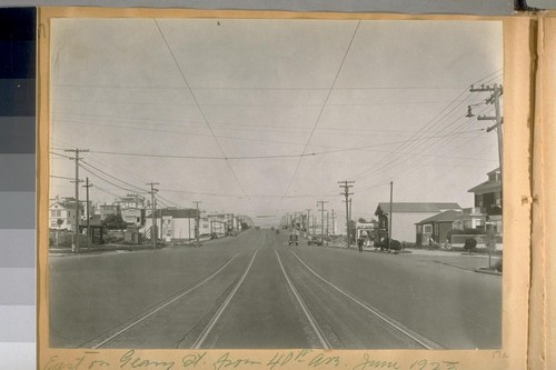 East on Geary St. from 40th Ave. June 1923