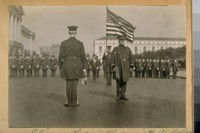 Capt. H. Gleeson - Chief D.J. O'Brien with the Color Co. S.F.P [San Francisco Police] Dept. in Review. Oct. 27/23