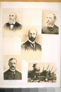 Early residents of Oakland and the 1st quadruple launching in the world at the Bethlehem ship yards Alameda on July 4/28