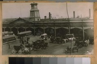 The Old Oakland Ferry Building, 1890. Foot of Market St. Market St. Cable R.R. Old Mission St. Horse Car