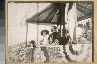 Photo same with Balboa on the Grand Stand--Union Square. [Portola Parade]