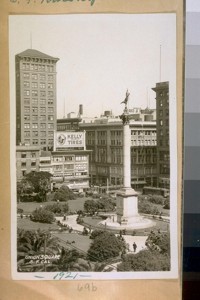 1921 - Union Square, San Francisco - Spofford Alley from Washington to Clay Bet. Stockton & Warsley [?] Place