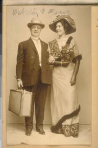 Mr. Webster & my daughter Pearl Cook when they were members of the Ye Liberty Theater on Broadway, Oakland, Jan. 1914