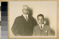 Two photos of Jesse B. Cook and Gilbert Stradley. Mercantile Trust Co. of Calif. Oct. 19/26