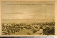 1936 July. Looking east from "Lovers' Leap," Oakdale, Calif. Flood Studio