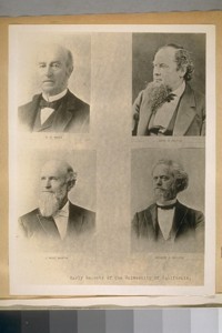 D. O. Mills, J. B. Felton, J. West Martin, Andrew S. Hallidie; Early Regents of the University of California