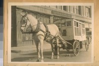 A one horse peanut and popcorn wagon on the east side of Davis St. bet. Clay and Sacramento Sts. April 5/28