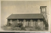 Saint Anne's Church, Columbia, Tuolumne Co. Calif. Built in 1858, the first Pastor was Father Gray who was later the Pastor of St. Patrick's Church on Mission between 3rd and 4th Sts. San Francisco Calif. The roof was restored in 1926