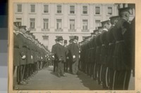 In the Groop [sic] L. to R.: Commissioner A. Mahoney, Chief D.J. O'Brien, Commissioner Jesse B. Cook, Sergt. Frank Mahoney, and Capt. Fred Lemon. Oct. 1922