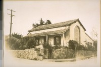 The old adobe home of Don Deletosy who was the keeper of the mission. Built in 1860 at the S.W. cor. Pierce & Jefferson Sts. Monterey, Calif. Photo taken Feb. 23/29
