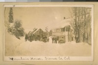 Old Dan Cole's Hotel at Sierra Co. Calif. Mr. Cole was once superintendent of the U.S. Mint at San Francisco and also once a Harbor Commissioner at San Francisco