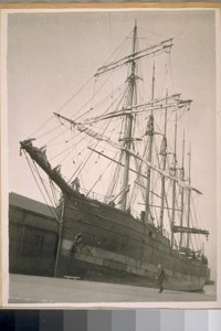 The Old Steamship, City of Sydney, changed in to a sailing vessel at her dock. Sept. 28/22