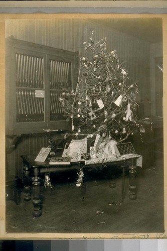 Christmas December 1923 at the Bush Street Police Station on Bush Street North Side between Polk and Van Ness Ave