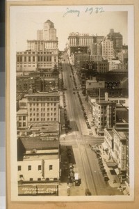 Jany 1932. California Street, San Francisco. Piggott, S.F