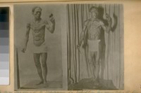 Life size carving of a Japanese on Exhibition for years before the fire on Market St. bet. Jones & Marshall Square in a Saloon. May, 1922