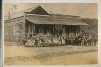The public school at Shasta City, Shasta Co. Calif. in 1865