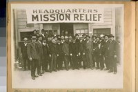 Mayor Jas. Ralph Jr., in the Center with the White Hat or next to Father Crowley, April 18/06