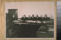 Police Commissioners, San Francisco, Calif. Left to Right: Chief White, Jesse B. Cook, Theo. J. Roche, A.J. Mahoney, and Dr. Shumate. 1920