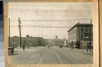 North on 4th St. from Harrison St., May 1st/23. The building with the flagpole is the Southern Police Station or Co. B