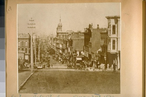 East on Calif. St. from Dupont St., 1870