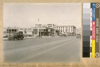 N.W. from Grove & Van Ness Ave. Nov. 10/26. J.B. Cook standing on the corner with his hands in pockets