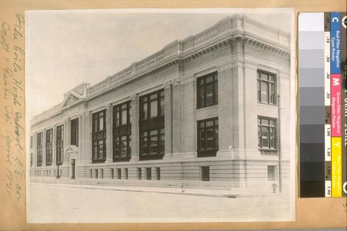 The Girls High School S.E. cor. Scott & Geary Sts. April 1921