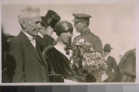 King Albert and his Queen of Belgium at Santa Rosa Calif., with Mr. L. Burbank, 1919