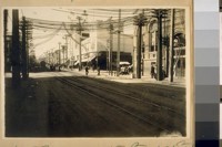 North on Fillmore St. from Turk St. The Chutes on the N.E. cor. Fillmore & Turk