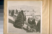 N.E. from Powell & Clay Sts. The building with the dark front was old State Normal School on Powell St. near Clay St. This photo was taken about 1870