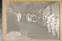 Photo same with the Queen waiting for Balboa in Union Square. [Portola Parade]