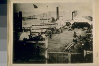 The Steamer Yosemity [Yosemite] at Broadway Dock in 1877