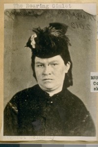 Margaret McInnarny, lias [alias] the "Roaring Gimlet," another Barbary Coaster. Was sent to San Quentin Prison for frisking a squirrel skin purse containing $75.00, in 1877