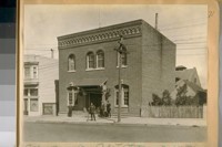 The Bay View Police Station at 1617 Newcomb Ave, near 3rd St., S.F. [San Francisco] Calif in Sept 1924. Corpl. Nolan in front of Station