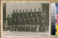 A part of Co. A, San Francisco Police Dept., about 1912. Left to Right, back row: J. Coleman, Ed. Miles