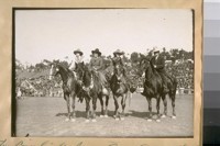 The Cow Girls from Bay View at the Ewing Field, S.W. cor. Masonic Ave. & Turk St., Community Service Circus, Mar. 25th and 26th, 1922