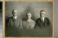 L. to R.: Jesse B. Cook - Albert E. Cameron and Lieut. H.N. Powell - S.F. [San Francisco], Calif., June 24/22