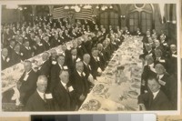 The Annual Reunion & Banquet of the Washington Grammar School Association, at St. Germain Restaurant. Feb. 22nd, 1923. This school is at the S.W. cor. Mason & Washington St. San Francisco. Photo by Morton & Co