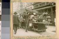 Flower stand. N.W. cor. Kearny & Geary Sts. Mar. 1922