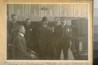 Taking a criminals photo in the Rogues Gallery, 1912
