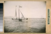 The yacht Azalene off North Beach in 1885